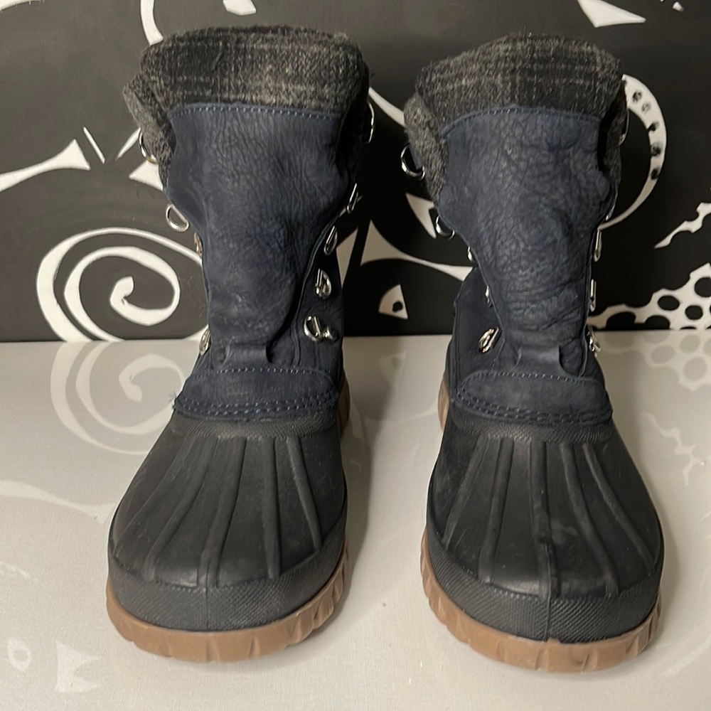 J.Crew Snow Boots; Size 8; Navy Blue